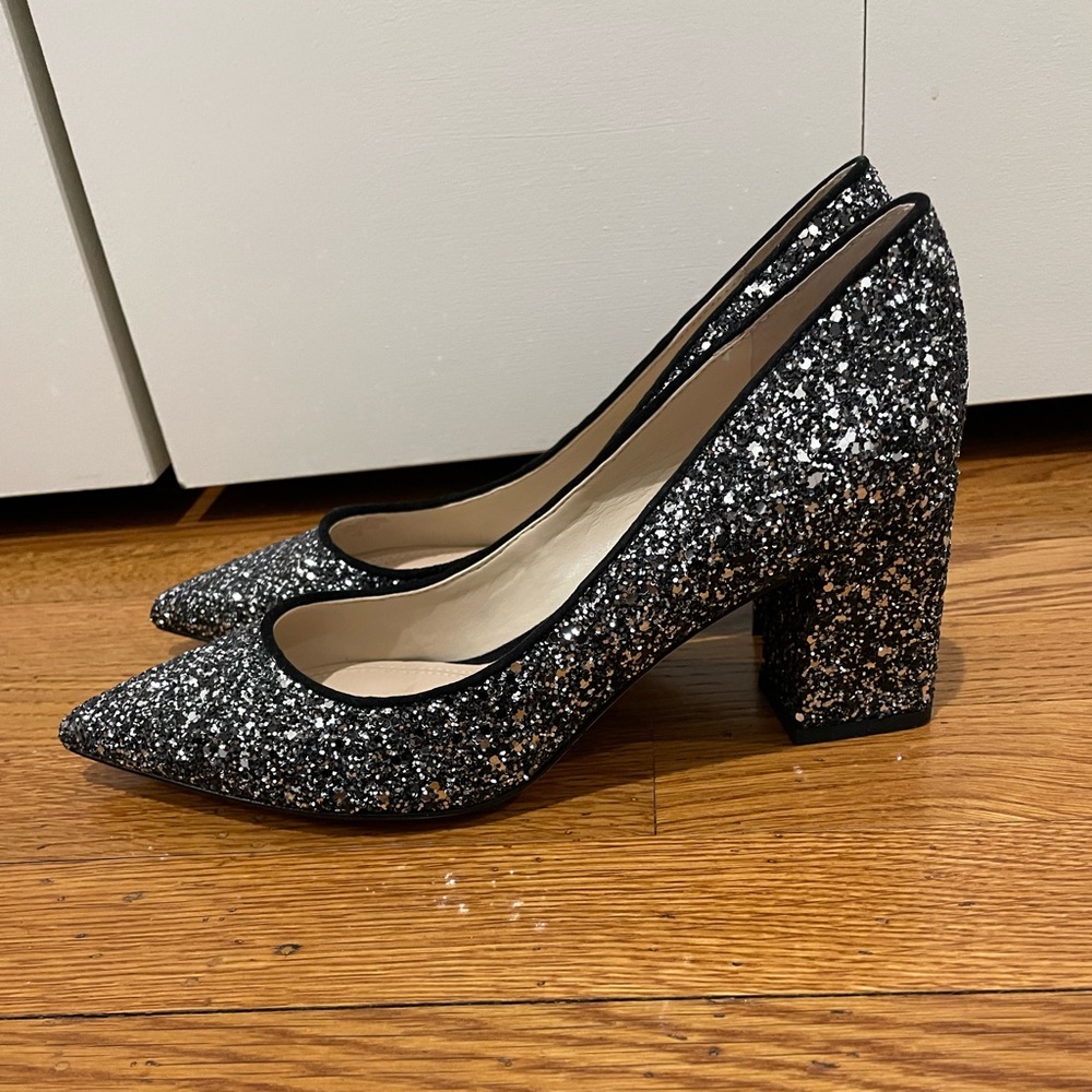 Marc Fisher Zala Block Heel Pointy Toe Pump Sz 8